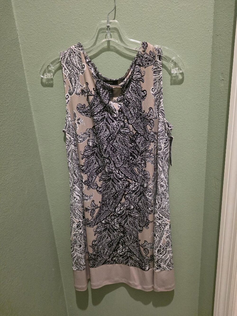 Alfani Paisley Print Sleeveless Shift Dress Large